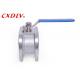 SS316 DN80 Wafer Ends Wafer Ball Valve CF8M 1PC PN16 With Lever Light Weight