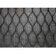 Black Oxide Hand Woven Wire Rope Mesh , Stainless Steel Diamond Wire Mesh Fencing