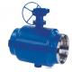Industrial Carbon Stainless Steel Ball Valve Full Welded Body Blue Color