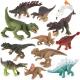 Educational Realistic 12 PCS Mini Dinosaur Miniatures Set Hand Painted Multi Color