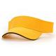 Yellow Sandwich Bill Sun Shade Visor Hat Adjustable Velcro Closure With Curved Brim Images