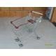 125L Grocery Store Supermarket Shopping Carts With Zinc Plated / Shopping Push Cart