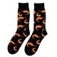 Popular Bulk Fashionable Mens Socks Eco Friendly With Cotton / Polyester Material