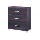 2 - 3 Drawers Lockable Filing Cabinets , Wood Storage Cabinets Sandal Wood Color