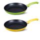 Yellow Green Non Stick Induction Frying Pan 26cm For Oven