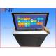 Conference Room LCD Motorized Monitor Lift With 17.3 Inch Touch Screen