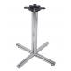 Outdoor Dining Stainless Steel Table Legs Shaped Customized For Bar / Pub Table