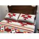 Patchwork Geometric Bedding Sets , Quilting Handmade Twin Bed Sets For Adults