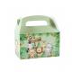 Custom Animal Print Handle Paper Box for Kids' Jungle Theme Birthday and Baby Shower