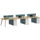 Commercial Furniture Modern Solid Wood Staff Desks and Chairs for Finance Workstation