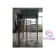 304 Stainless Steel Full Height Turnstile Gate Single Passage With Barcode Scanner