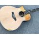 Left handed Cutaway 916 Acoustic guitar,Solid spruce top,Factory Ebony Fretboard Guitar,Abalone inlays OEM Guitar