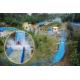 Flume Ride Water Park Equipments With 4 Person Boat For Theme Park