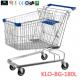 180 Liter Large Wire Mesh Supermarket Shopping Cart With Baby Seat