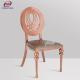 Stackable Rose Gold Frame Function Stainless Steel Chair And Table For Wedding Event