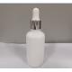 50ml White Glass Dropper Bottle Cosmetic Essential Oil Container Customized Logo And Color
