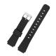 16mm TPU Watch Band , Mens Thick Black Rubber Watch Strap ROHS passed