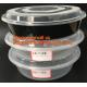 Reusable Take Away Plastic Salad Bowl With Fork And Dressing box and Source Container,Disposable take away plastic salad