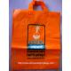 Orange Plastic Clothes Packaging Soft Loop Handle Bag in HDPE LDPE