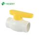 1/2-2 Inch ANSI Socket PVC Ball Valve with Yellow Handle Water Media Blow-Down Valve
