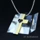 Fashion Top Trendy Stainless Steel Cross Necklace Pendant LPC216