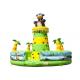 Monkey Jungle Inflatable Rock Climbing Bounce House , Water Park Blow Up Rock Climbing Wall