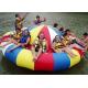 8 - 10 Person Inflatable Disco Boat Motorized Toys Semi Boat , Water Spinner Gyro
