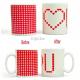 FDA/EU Verified 11oz Hot Colours Changing Cofee Mug Dia 8cm X Height 9.5cm 11oz