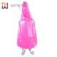 Customized Pink PU Leather Lightweight Waterproof Dog Coat Xl Dog Raincoat