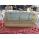 Custom Sizes Wood Framed Retail Glass Display Cabinet Retail Glass Showcase