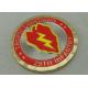 25th Infantry Tropic Lightning Personalized Coins , Double Tones Plating, Diamond Cut Edge