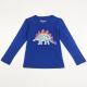 Fashion Style Children Girl Tshirt with Sequins Embroidery Application and Soft Print