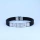 Factory Direct Stainless Steel High Quality Silicone Bracelet Bangle LBI106