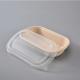 850ml 1000ml Biodegradable Bagasse Tableware Greaseproof Microwave Container With Lid