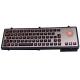 Custom usb keyboard /  Backlit industrial keyboard with illuminated red trackball