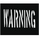 Warning Symbol Custom Plastic Letter Stencils PVC Material Black Color Non Toxic