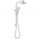 Wall Hanging Sliver Bathroom Shower Faucet SUS304 Stainless Steel