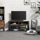 TV Table with Storage Compartment, Industrial TV Stand with Shelf, Entertainment Furniture, ULTV92X