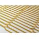 150mm Hole Gold Decoration Expanded Metal Wire Mesh