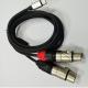 DAC C to Dual XLR Female Audio Cable Y Splitter Built-in Powerful DAC Chip