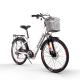 Beach Women Electric Bikes With Basket Ladies Electric Bicycle 26 48v 350w 9.6Ah