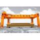 Rubber Tyred Rail Double Girder Gantry Crane For Railway Construction Yello Blue Q235 Steels