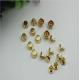 Fashion accessory plain gold color 8 mm round metal decorative rivets for handbags