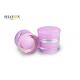 Pink Acrylic Jars With Lids Inner Painting Surface Double Wall Design