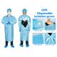 Surgical OperationMedical Disposable Gowns Thumb Loop Environment Friendly