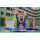 0.55mm PVC Clown Inflatable Bounce Jumping Kinds Happy Bouncer Castle For Children
