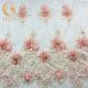 Pure Handmade Flower Blush Pink Lace Fabric MDX 135cm Width Embroidered