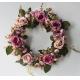 Birch Silk Faux Floral Wreath Pendant 30CM For Funerals Door Hanging