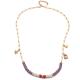 Stainless Steel Forte Beads Bracelet 18k Vacuum Gold Plating with Chain