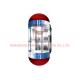 Panoramic Sightseeing Passenger Elevator With Center Opening Door 1600kg